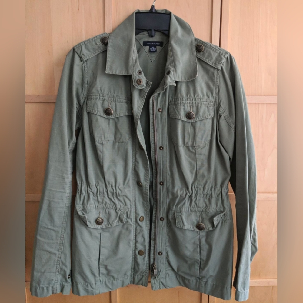 Tommy Hilfiger Army Green Military Jacket